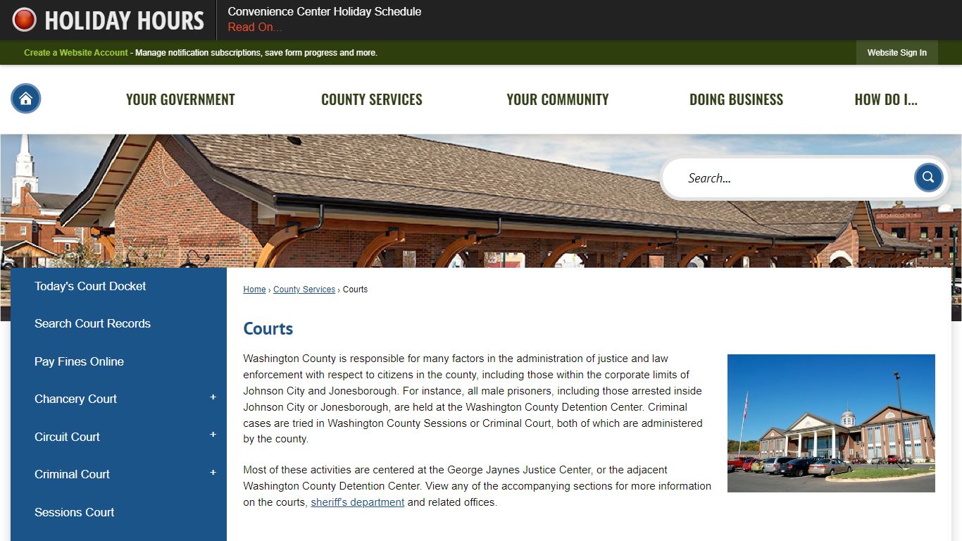 Courts | Washington County, TN